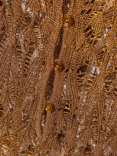 Isabel Marant Pia Metallic Crocheted Mini Dress | Thumbnail 4 Isabel Marant Pia Metallic Crocheted Mini Dress | Thumbnail 4
