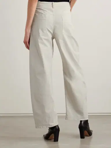 Nili Lotan Tribeca Brushed Cotton-blend Twill Barrel-leg Pants | Thumbnail 4 Nili Lotan Tribeca Brushed Cotton-blend Twill Barrel-leg Pants | Thumbnail 4