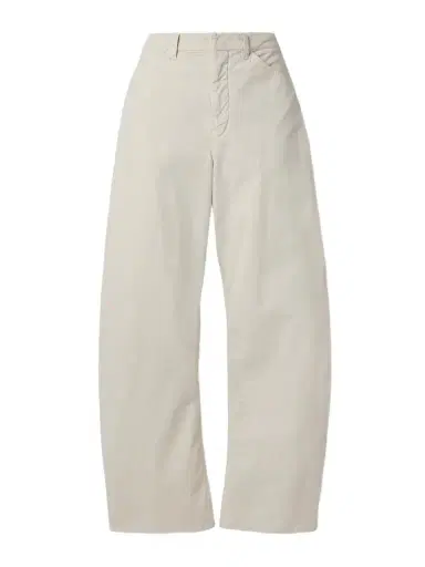 Nili Lotan Tribeca Brushed Cotton-blend Twill Barrel-leg Pants | Thumbnail 1 Nili Lotan Tribeca Brushed Cotton-blend Twill Barrel-leg Pants | Thumbnail 1