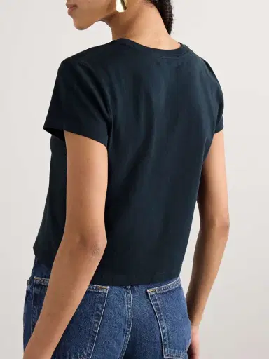 AGOLDE Adine Cropped Organic Cotton-jersey T-shirt | Thumbnail 3 AGOLDE Adine Cropped Organic Cotton-jersey T-shirt | Thumbnail 3