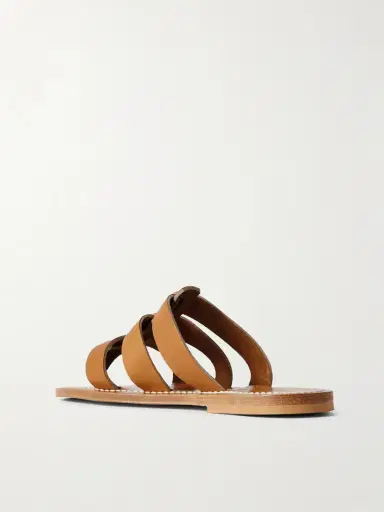 K Jacques St Tropez Dolon Cutout Leather Slides | Thumbnail 3 K Jacques St Tropez Dolon Cutout Leather Slides | Thumbnail 3