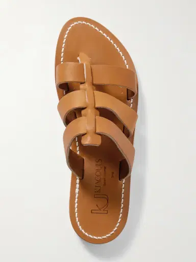 K Jacques St Tropez Dolon Cutout Leather Slides | Thumbnail 5 K Jacques St Tropez Dolon Cutout Leather Slides | Thumbnail 5