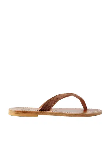 K Jacques St Tropez Torino Lizard-effect Leather Sandals | Thumbnail 1