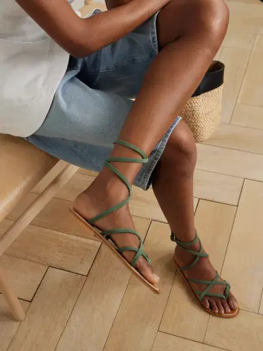 K Jacques St Tropez Zenobie Suede Sandals | Thumbnail 2