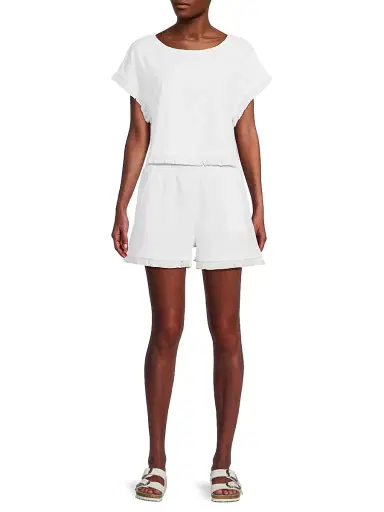 Lilly Pulitzer Women's Azzi Lil Butterfly Terry Coverup Top - Resort White Lil Butterfly - Size XL | Thumbnail 2