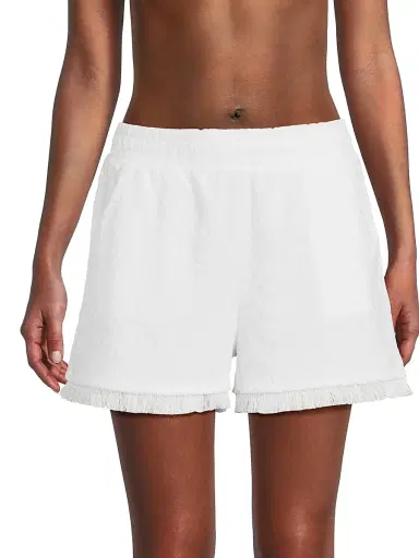Lilly Pulitzer Women's Riv Terry Coverup Shorts - Resort White Lil Butterfly - Size XL | Thumbnail 3 Lilly Pulitzer Women's Riv Terry Coverup Shorts - Resort White Lil Butterfly - Size XL | Thumbnail 3