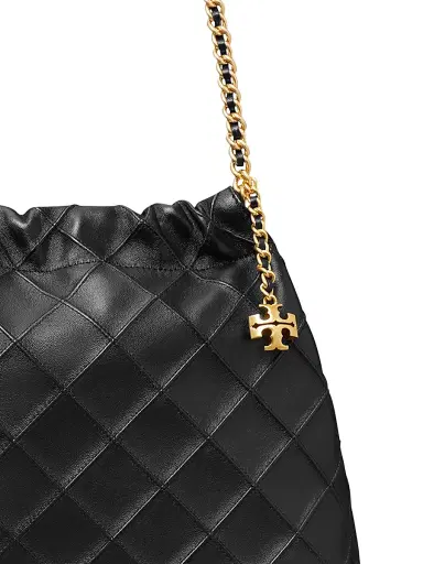 Tory Burch Women's Fleming Quilted Leather Hobo Bag | Thumbnail 3 Tory Burch Women's Fleming Quilted Leather Hobo Bag | Thumbnail 3