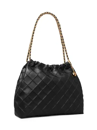 Tory Burch Women's Fleming Quilted Leather Hobo Bag | Thumbnail 4 Tory Burch Women's Fleming Quilted Leather Hobo Bag | Thumbnail 4