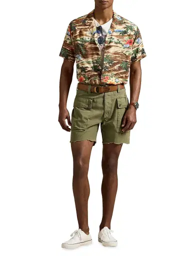 Polo Ralph Lauren Men's Classic-Fit Tropical-Print Camp Shirt - Outrigger Scenic | Thumbnail 2 Polo Ralph Lauren Men's Classic-Fit Tropical-Print Camp Shirt - Outrigger Scenic | Thumbnail 2