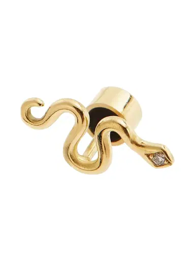 Ileana Makri Women's Snakes 18K Yellow Gold & 0.03 TCW Diamond Stud Earrings - Gold | Thumbnail 2