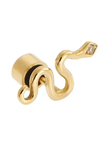 Ileana Makri Women's Snakes 18K Yellow Gold & 0.03 TCW Diamond Stud Earrings - Gold | Thumbnail 3