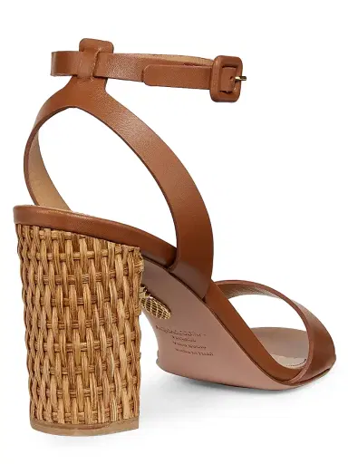 Aquazzura Women's Sunseeker 85MM Leather Sandals | Thumbnail 3