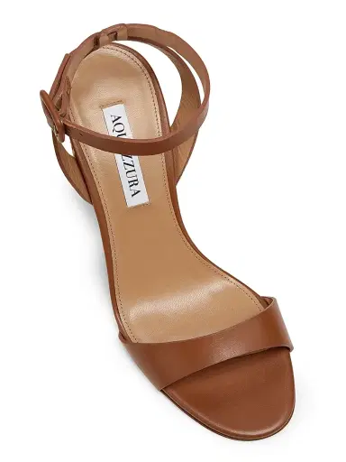 Aquazzura Women's Sunseeker 85MM Leather Sandals | Thumbnail 4