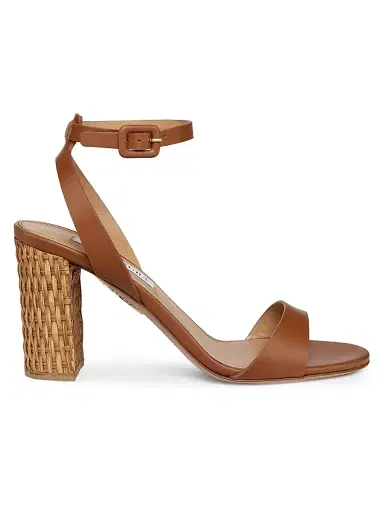 Aquazzura Women's Sunseeker 85MM Leather Sandals | Thumbnail 1