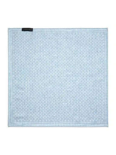 Saks Fifth Avenue Men's Circle-Print Silk Pocket Square - Sky | Thumbnail 3 Saks Fifth Avenue Men's Circle-Print Silk Pocket Square - Sky | Thumbnail 3