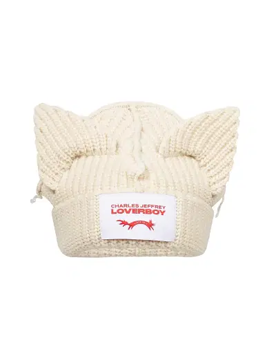 Charles Jeffrey Loverboy Men's Chunky Ears Wool Beanie | Thumbnail 1 Charles Jeffrey Loverboy Men's Chunky Ears Wool Beanie | Thumbnail 1