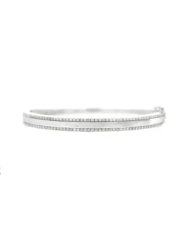 Wish Fine Jewelry 0.80ct Diamond 14K Gold Bangle Bracelet | Thumbnail 1
