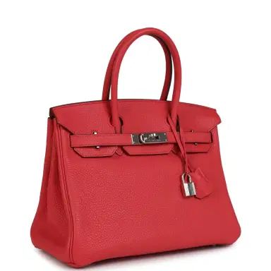 HERMÈS Pre-owned Hermes Birkin 30 Bougainvillea Clemence Palladium Hardware | Thumbnail 2 HERMÈS Pre-owned Hermes Birkin 30 Bougainvillea Clemence Palladium Hardware | Thumbnail 2