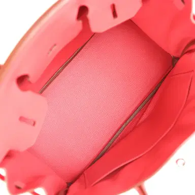 HERMÈS Pre-owned Hermes Birkin 30 Bougainvillea Clemence Palladium Hardware | Thumbnail 8 HERMÈS Pre-owned Hermes Birkin 30 Bougainvillea Clemence Palladium Hardware | Thumbnail 8
