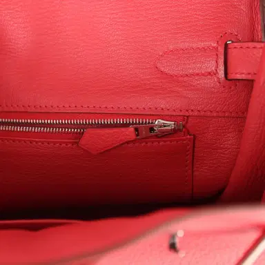 HERMÈS Pre-owned Hermes Birkin 30 Bougainvillea Clemence Palladium Hardware | Thumbnail 9 HERMÈS Pre-owned Hermes Birkin 30 Bougainvillea Clemence Palladium Hardware | Thumbnail 9