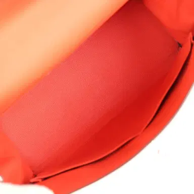 HERMÈS Pre-owned Hermes Kelly Retourne 35 Orange Poppy Togo Palladium Hardware | Thumbnail 8 HERMÈS Pre-owned Hermes Kelly Retourne 35 Orange Poppy Togo Palladium Hardware | Thumbnail 8