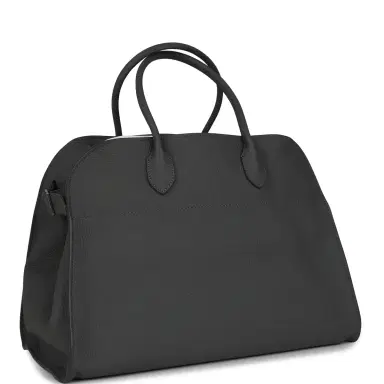 The Row The Row Soft Margaux 15 Bag Timouse Grey Calfskin Silver Hardware | Thumbnail 2 The Row The Row Soft Margaux 15 Bag Timouse Grey Calfskin Silver Hardware | Thumbnail 2