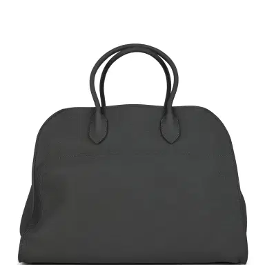 The Row The Row Soft Margaux 15 Bag Timouse Grey Calfskin Silver Hardware | Thumbnail 4 The Row The Row Soft Margaux 15 Bag Timouse Grey Calfskin Silver Hardware | Thumbnail 4