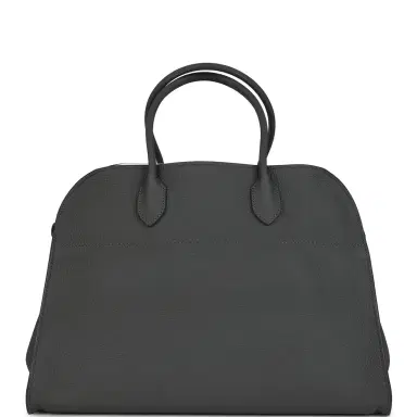 The Row The Row Soft Margaux 15 Bag Timouse Grey Calfskin Silver Hardware | Thumbnail 1 The Row The Row Soft Margaux 15 Bag Timouse Grey Calfskin Silver Hardware | Thumbnail 1