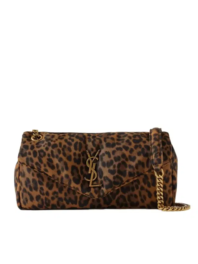 Calypso Small Padded Leopard-print Faille Shoulder Bag