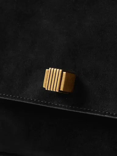 Khaite Audrey Suede Shoulder Bag | Thumbnail 4 Khaite Audrey Suede Shoulder Bag | Thumbnail 4