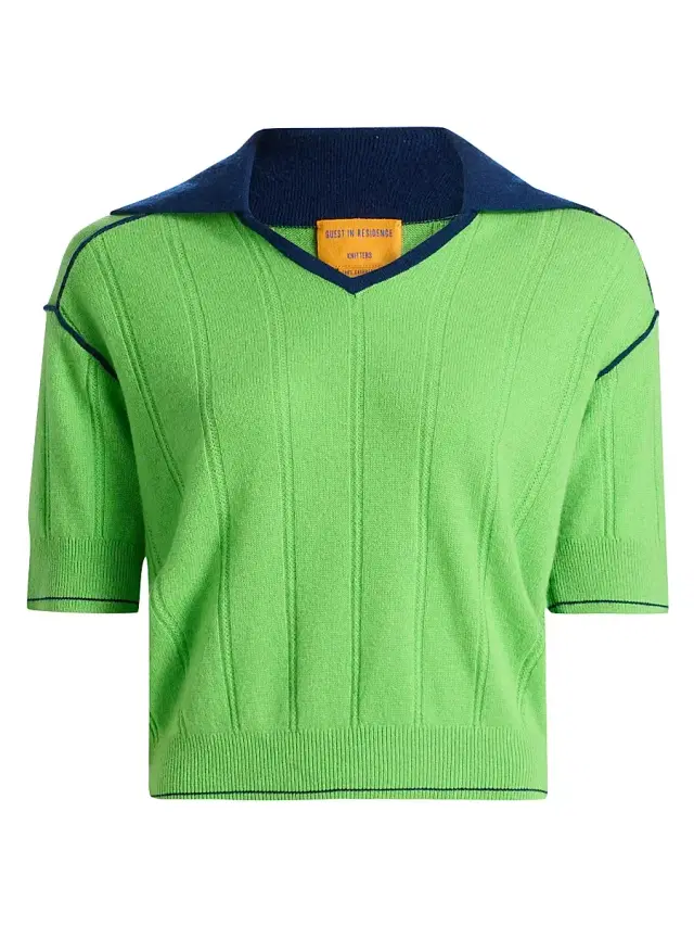 Guest in Residence Women's Pele Cashmere Polo Sweater - Match Point Navy
