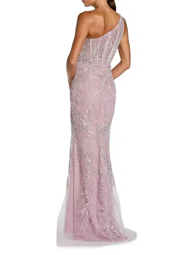 Mac Duggal Women's Embellished One-Shoulder Gown - Lilac | Thumbnail 2