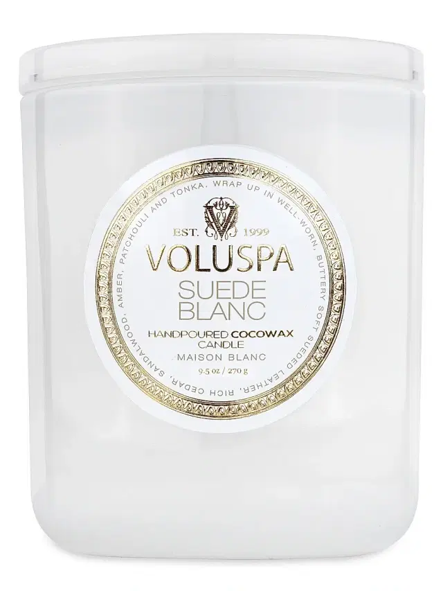 Suede Blanc Boxed Classic Candle