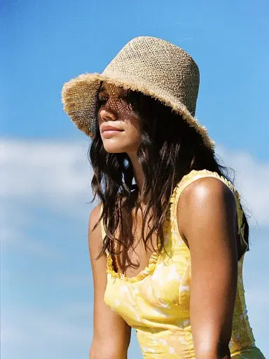 Lack of Color Women's Memoirs Reef Bucket Hat - Natural | Thumbnail 2