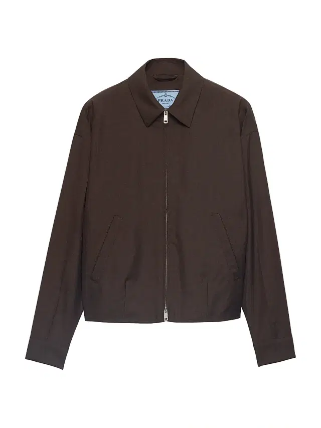 Women's Kid Mohair Blouson Jacket - Brown