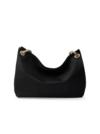 Prada Women's Mariner Large Re-Nylon Shoulder Bag - Black | Thumbnail 3