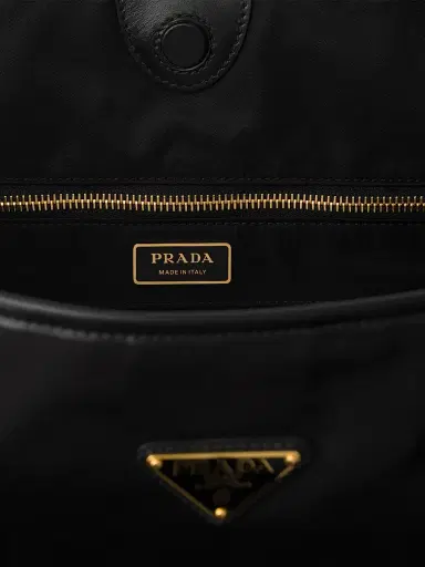 Prada Women's Mariner Large Re-Nylon Shoulder Bag - Black | Thumbnail 4