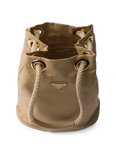 Prada Women's Mariner Re-Nylon Small Bucket Bag - Light Brown | Thumbnail 5 Prada Women's Mariner Re-Nylon Small Bucket Bag - Light Brown | Thumbnail 5