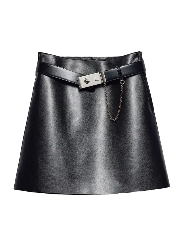 Women's Leather Mini Skirt - Black Women's Leather Mini Skirt - Black