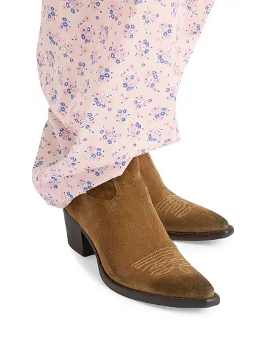 Prada Women's Suede Booties - Brown | Thumbnail 2 Prada Women's Suede Booties - Brown | Thumbnail 2