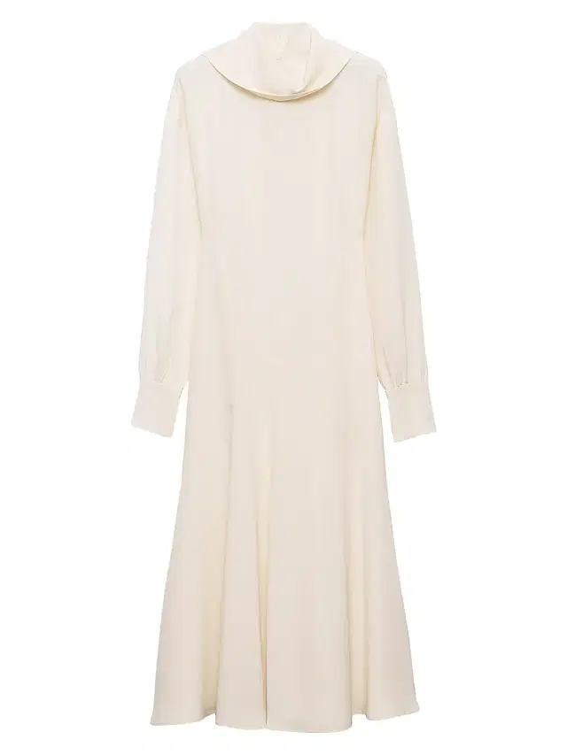 Women's Silk Broadcloth Midi-Dress - Beige Khaki
