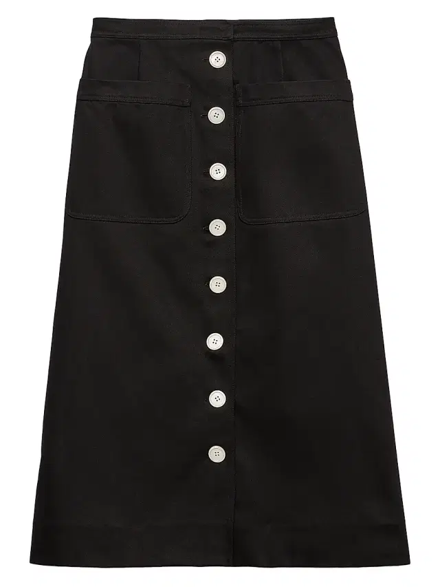 Women's Cotton Drill Skirt - Black