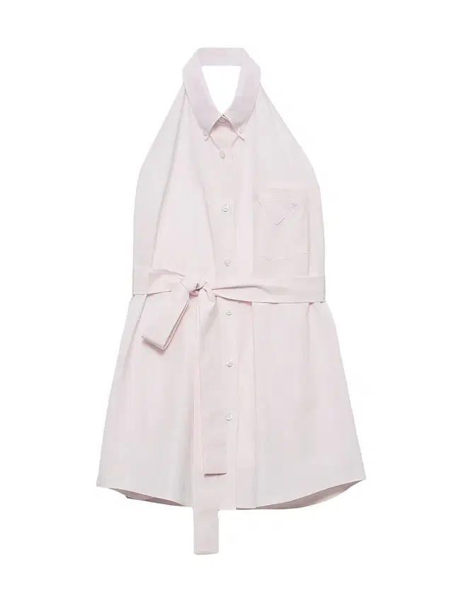 Women's Sleeveless Poplin Shirt - Pink