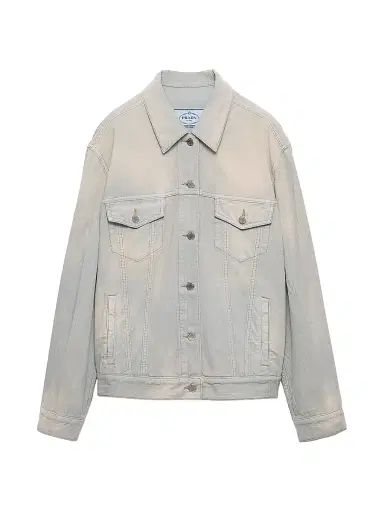 Prada Women's Corduroy Blouson Jacket - Blue | Thumbnail 1