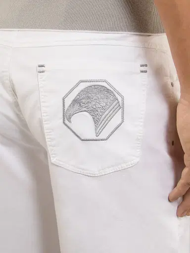 Stefano Ricci Men's Bermuda Shorts - White - Size 36 | Thumbnail 4