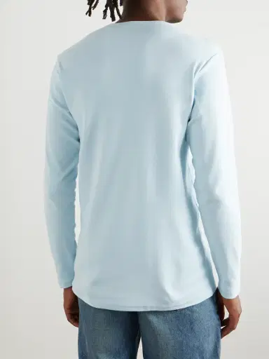 Tom Ford Slim-Fit Stretch-Cotton Jersey Henley Pyjama T-Shirt - Men | Thumbnail 4