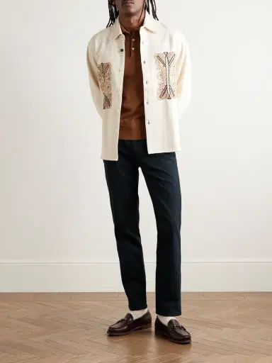 NN07 Tony 1923 Slim-Fit Garment-Dyed Organic Cotton-Blend Twill Trousers - Men | Thumbnail 2