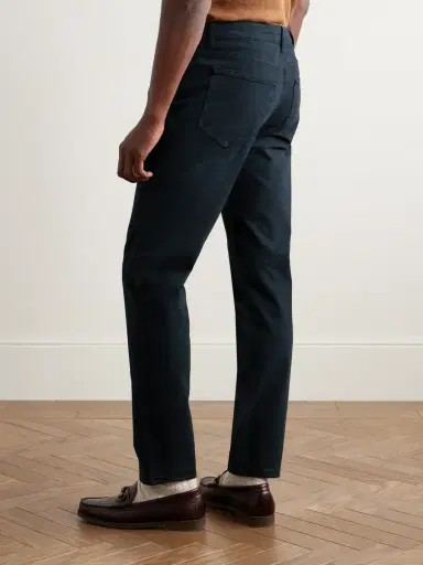 NN07 Tony 1923 Slim-Fit Garment-Dyed Organic Cotton-Blend Twill Trousers - Men | Thumbnail 4