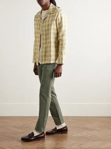 NN07 Tony 1923 Slim-Fit Garment-Dyed Organic Cotton-Blend Twill Trousers - Men | Thumbnail 2 NN07 Tony 1923 Slim-Fit Garment-Dyed Organic Cotton-Blend Twill Trousers - Men | Thumbnail 2