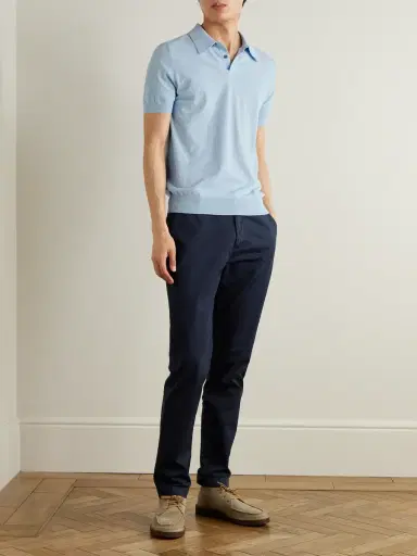 Sunspel Straight-Leg Garment-Dyed Cotton-Blend Twill Chinos - Men | Thumbnail 2 Sunspel Straight-Leg Garment-Dyed Cotton-Blend Twill Chinos - Men | Thumbnail 2